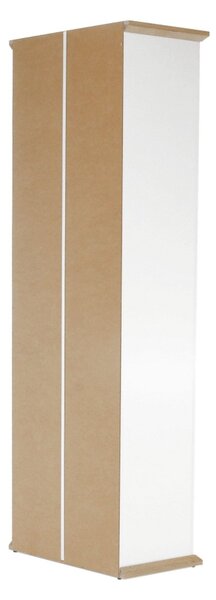 Vitrina LEON MZ4, alb/stejar deschis, PAL laminat/canturi ABS, 70x40x2