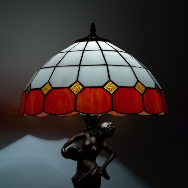 Brilagi - Lampă de masă Tiffany SIENNA cu vitralii 1xE27/60W/230V