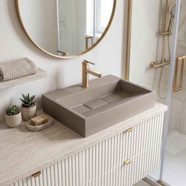 Lavoar din compozit Rea GOYA TAUPE 50CM
