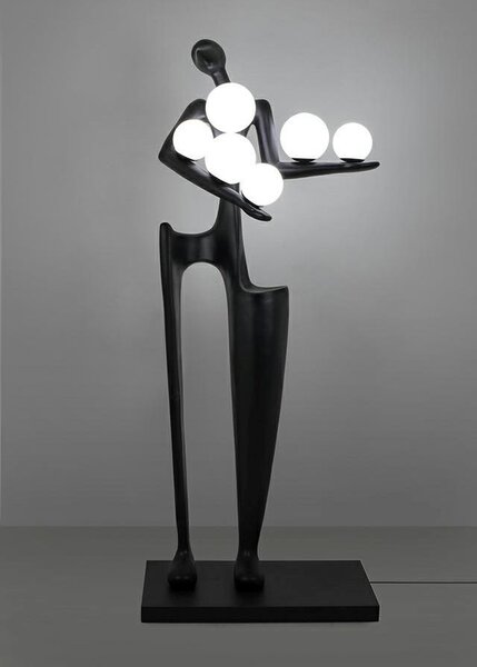 Moosee Human lampă de podea 6x40 W alb-negru MSE010100381
