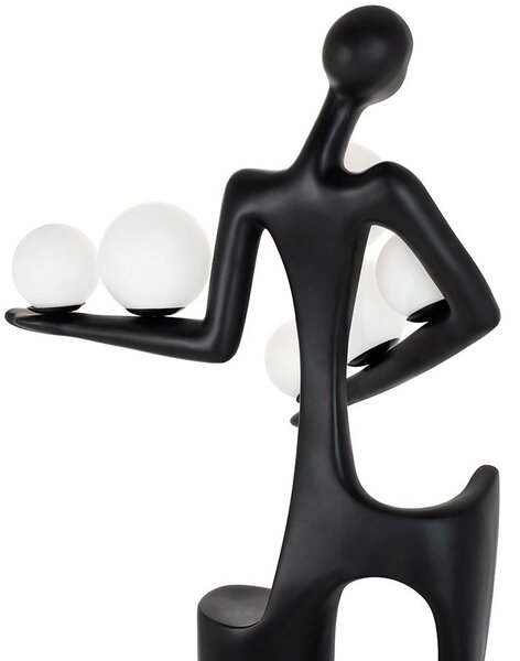 Moosee Human lampă de podea 6x40 W alb-negru MSE010100381