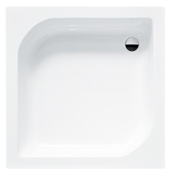 Besco Ares cădiță de duș pătrată 70x70 cm alb #BAA-70-KW