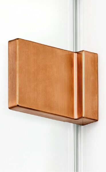 New Trendy Avexa Copper Brushed cabină de duș 90x90 cm pătrat cupru periat/sticlă transparentă EXK-3643