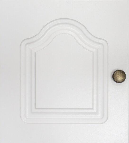 Buton metalic pentru mobilier model Ronda, Ø 28x20.5 mm, antic auriu / gri antic