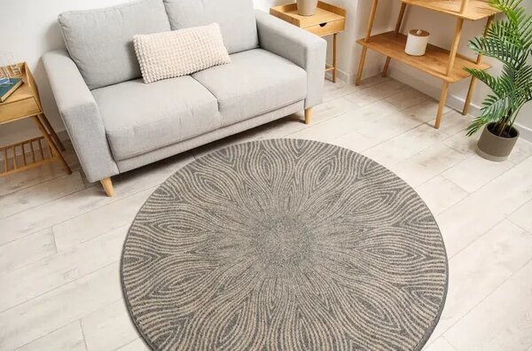 Covor lana rotund Nasto popiel grey Selectează mărime: 133 X 133
