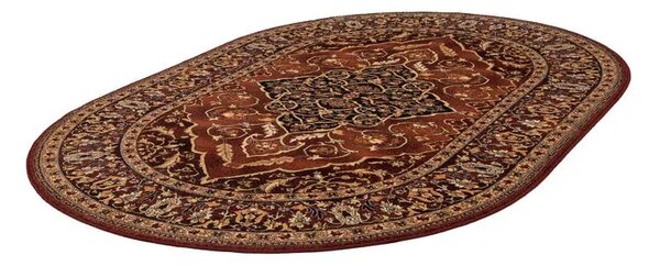 Covor lana oval Leyla culoare rubin Selectează mărime: 200 X 300