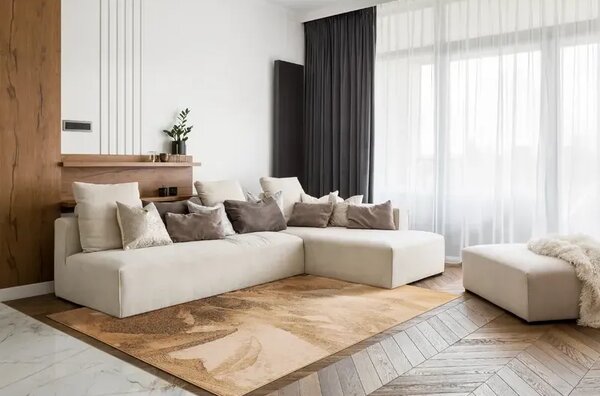 Covor lana Lotis Beige Selectează mărime: 133 X 180