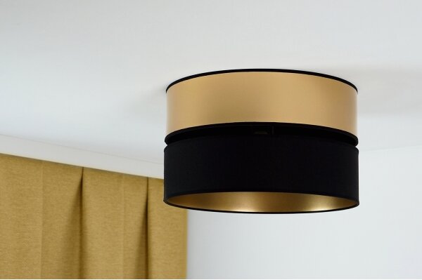 Plafonieră Brilagi ROYAL 1xE27/15W/230V d. 40 cm negru/auriu