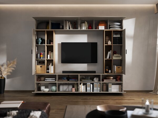 Biblioteca Living Sunny - Bej / Casmir - C01