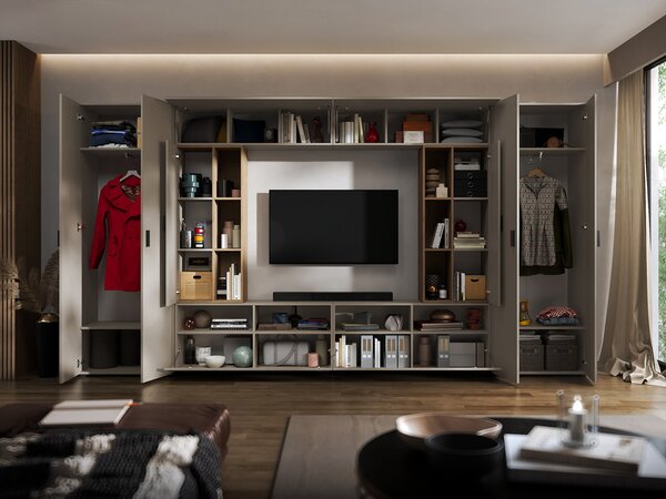 Biblioteca Living Sunny - Bej / Casmir - C03