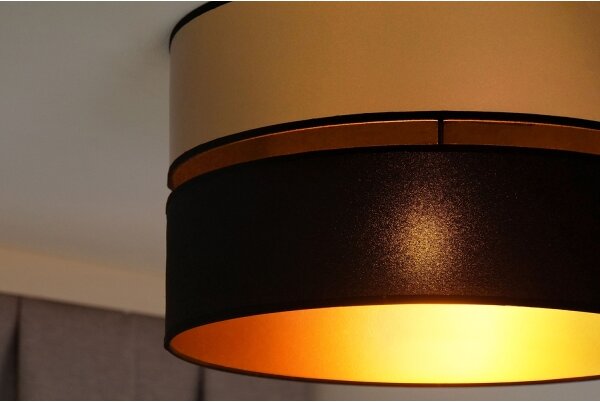 Plafonieră Brilagi ROYAL 1xE27/15W/230V d. 40 cm negru/auriu