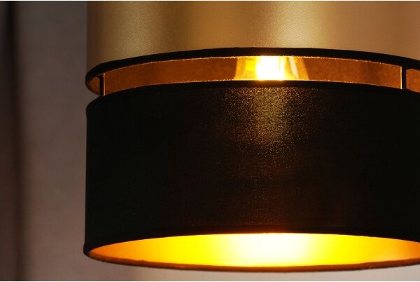 Lustră pe cablu Brilagi ROYAL 1xE27/15W/230V d. 25 cm negru/auriu