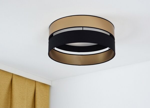 Plafonieră LED Brilagi ROYAL LED/24W/230V d. 45 cm negru/auriu