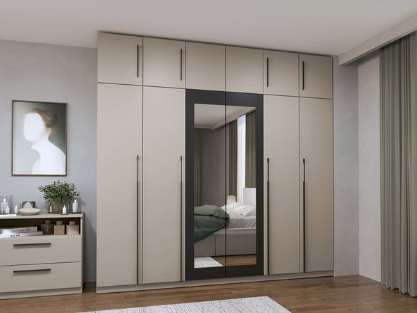 Dulap Dormitor Sand 6U - 246x48x240