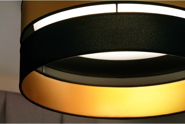 Plafonieră LED Brilagi ROYAL LED/24W/230V d. 45 cm negru/auriu