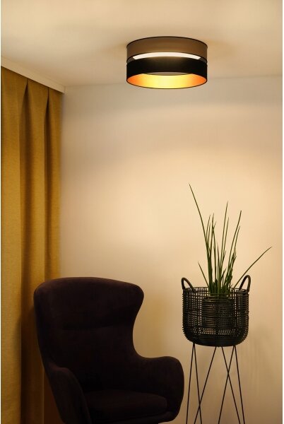 Plafonieră LED Brilagi ROYAL LED/24W/230V d. 45 cm negru/auriu