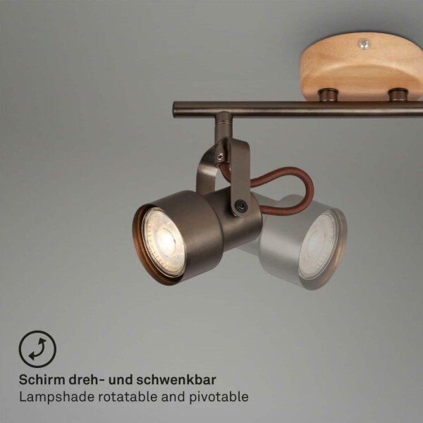 Spot LED Briloner 2872-045 TAHUN 4xGU10/5W/230V 3000K maro