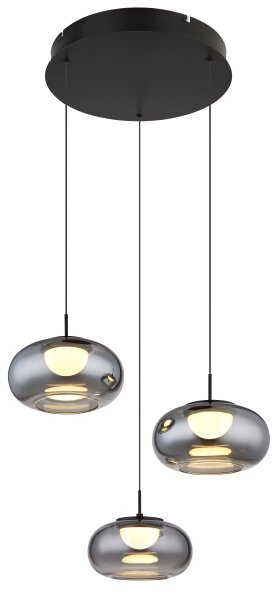 Lustră LED pe cablu Globo 15744-3H QUINTARA 3xLED/6W/230V