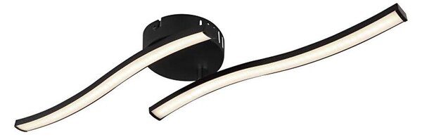 Plafonieră LED Globo 67178SC ELOISE 2xLED/6W/230V negru