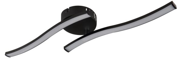 Plafonieră LED Globo 67178SC ELOISE 2xLED/6W/230V negru