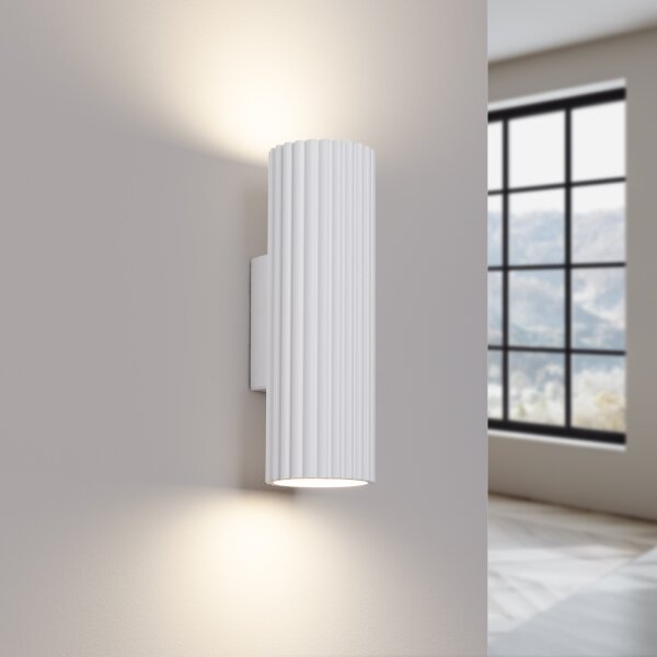 Aplică Sollux SL.1647 KARBON 2xGU10/10W/230V alb