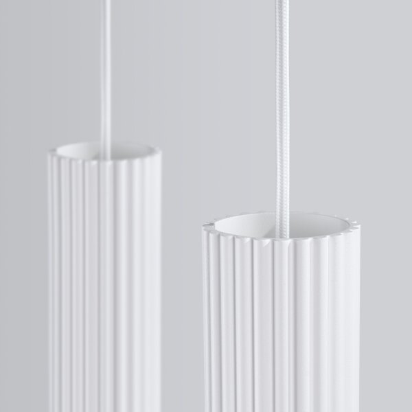 Lustră pe cablu Sollux SL.1536 KARBON 2xGU10/10W/230V alb