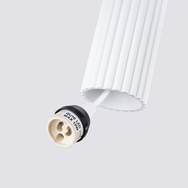 Brilagi - Lustră LED suspendată pe cablu CRESTO 1xGU10/10W/230V albă