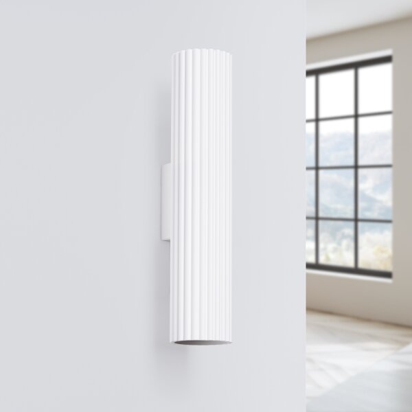 Brilagi - Aplică LED de perete CRESTO 2xGU10/10W/230V 30 cm albă