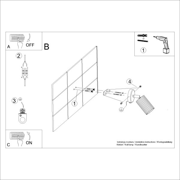 Brilagi - Aplica spot LED de perete CRESTO 1xGU10/10W/230V, albă
