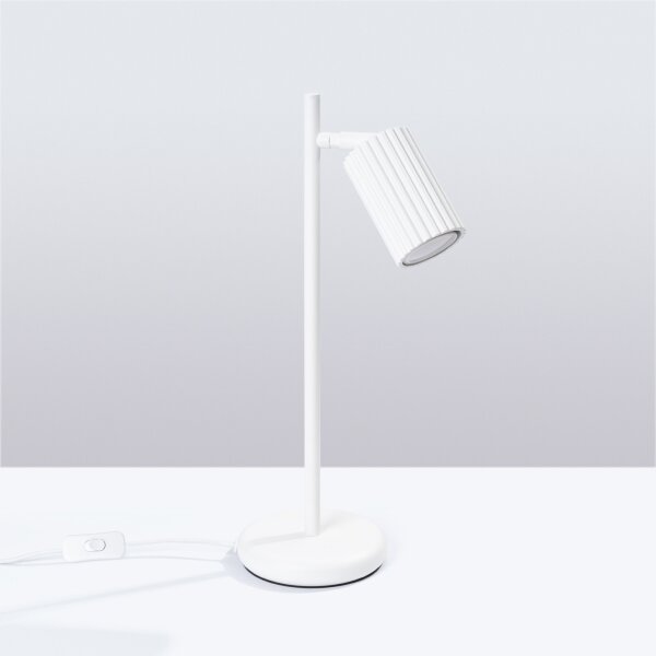 Lampă de masă Sollux SL.1548 KARBON 1xGU10/10W/230V alb