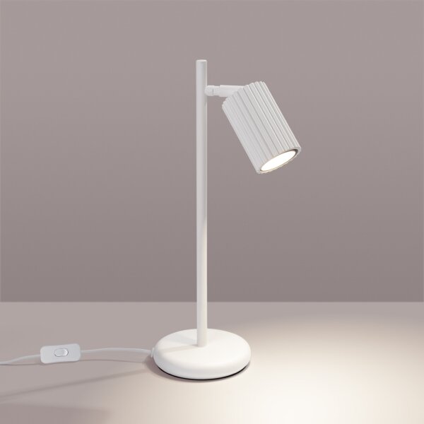 Lampă de masă Sollux SL.1548 KARBON 1xGU10/10W/230V alb