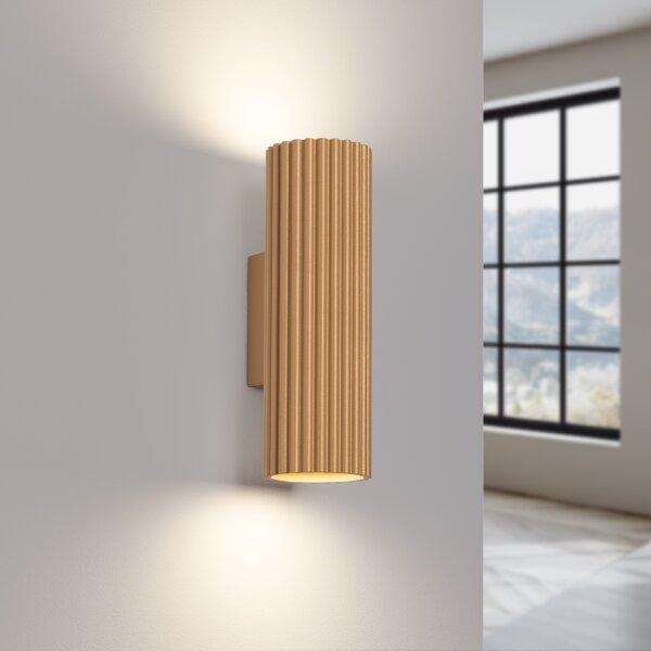 Aplică Sollux SL.1651 KARBON 2xGU10/10W/230V auriu