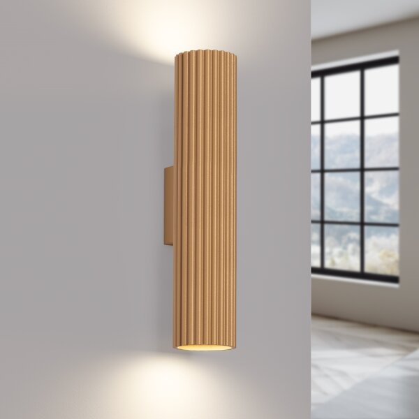 Aplică Sollux SL.1558 KARBON 2xGU10/10W/230V auriu
