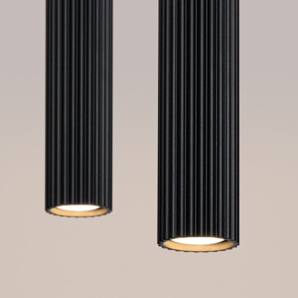 Lustră pe cablu Sollux SL.1574 KARBON 2xGU10/10W/230V negru