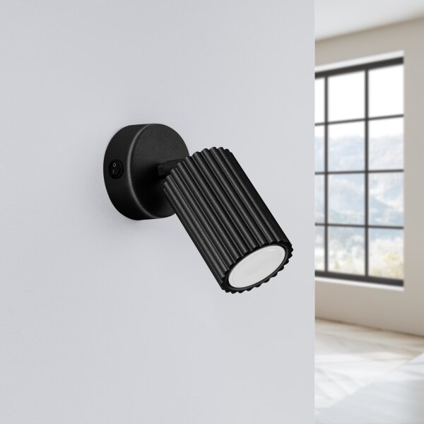 Brilagi - Spot LED de perete CRESTO 1xGU10/10W/230V, negru
