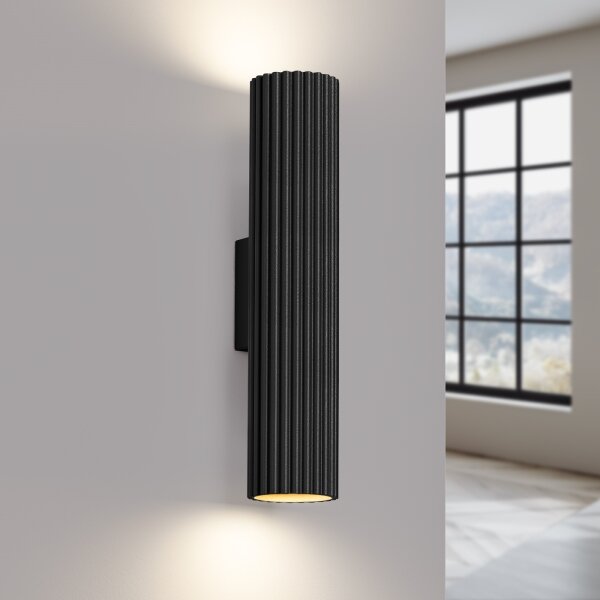 Aplică Sollux SL.1577 KARBON 2xGU10/10W/230V negru
