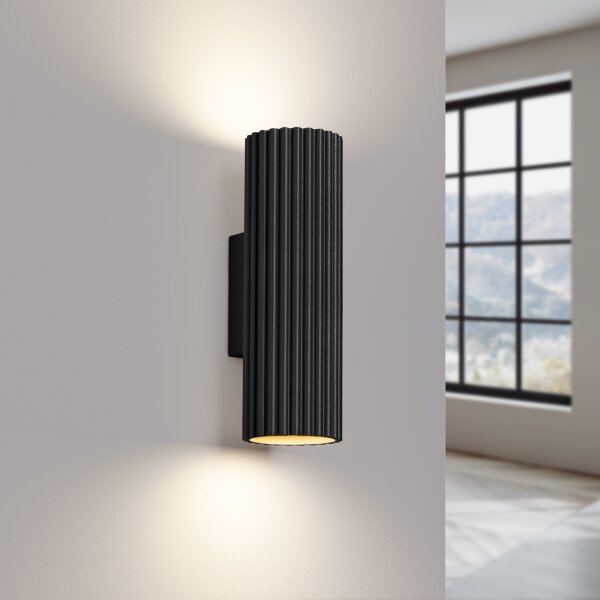 Aplică Sollux SL.1649 KARBON 2xGU10/10W/230V negru