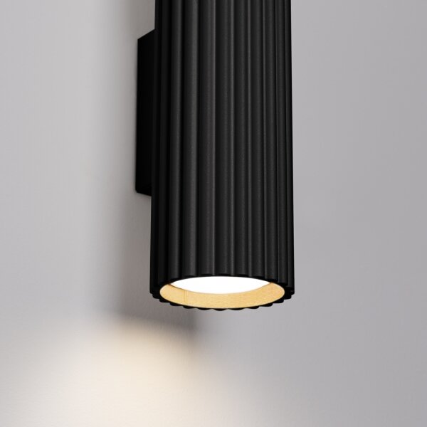 Brilagi - Aplica de perete LED CRESTO, 2 x GU10, 10 W, 230 V, 30 cm, negru