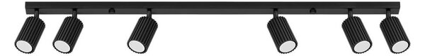 Spot Sollux SL.1585 KARBON 6xGU10/10W/230V negru