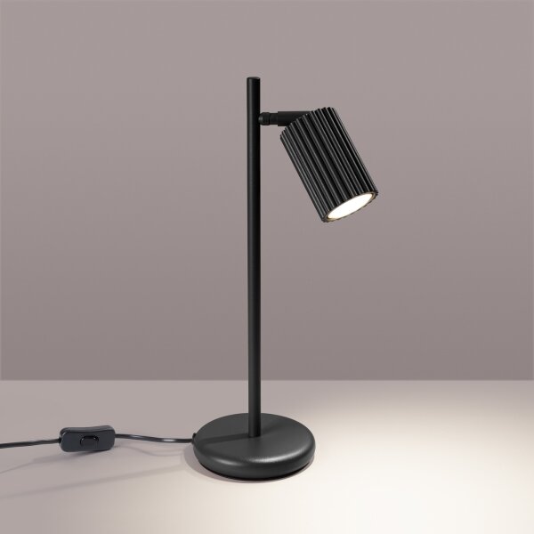 Lampă de masă Sollux SL.1586 KARBON 1xGU10/10W/230V negru