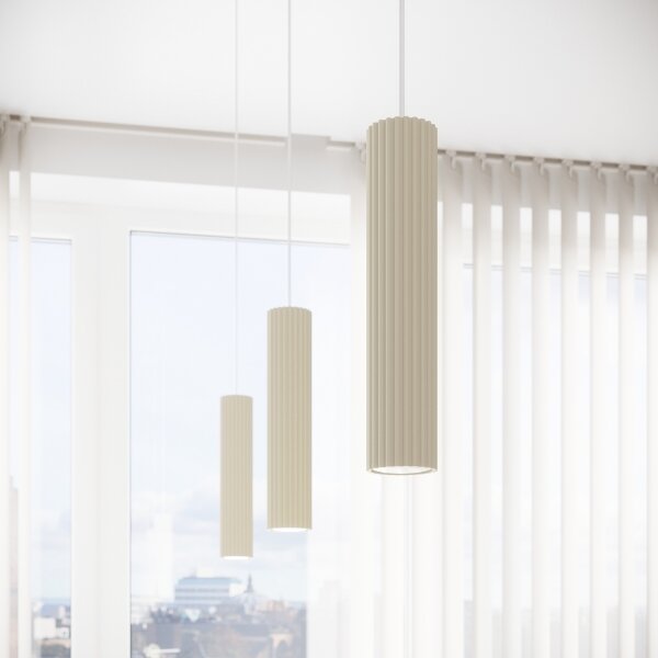 Lustră pe cablu Sollux SL.1592 KARBON 1xGU10/10W/230V crem