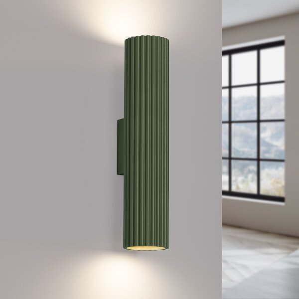Aplică Sollux SL.1615 KARBON 2xGU10/10W/230V verde