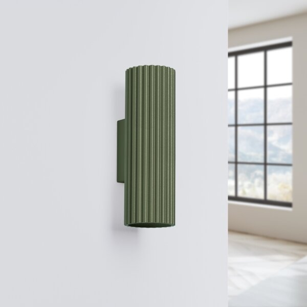 Brilagi - Aplica LED de perete CRESTO 2xGU10/10W/230V 20 cm verde