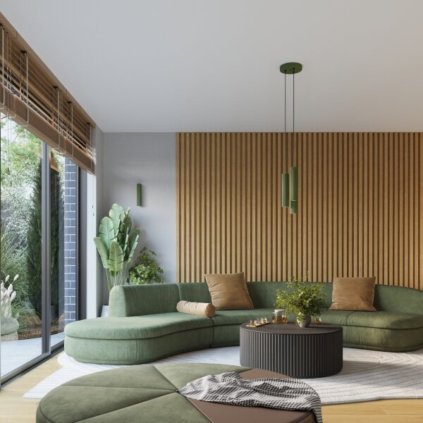 Lustră pe cablu Sollux SL.1614 KARBON 3xGU10/10W/230V verde