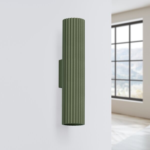 Brilagi - Aplica de perete LED CRESTO 2xGU10/10W/230V 30 cm verde