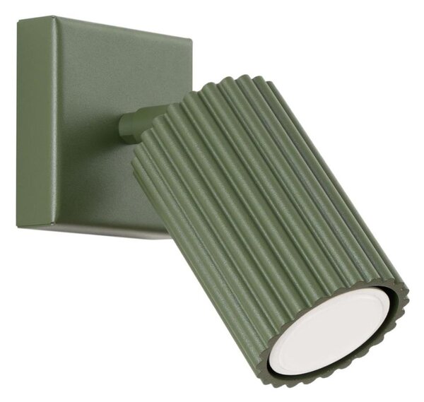 Spot de perete Sollux SL.1616 KARBON 1xGU10/10W/230V verde