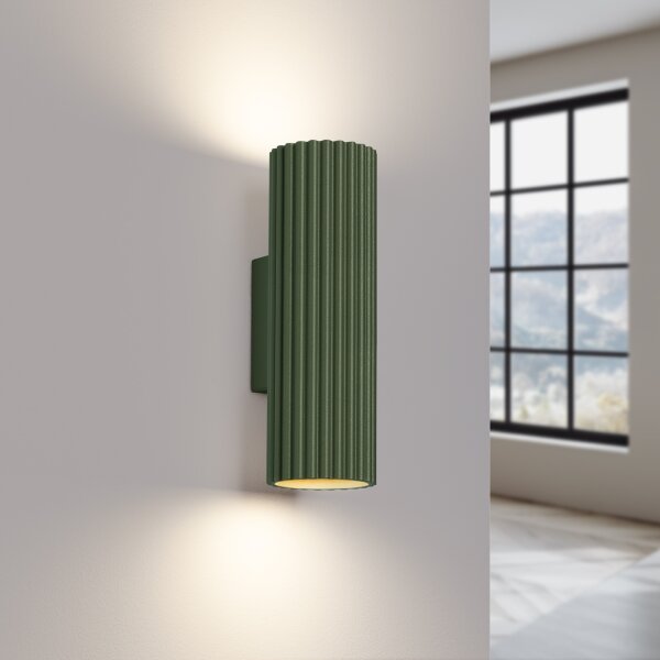 Aplică Sollux SL.1657 KARBON 2xGU10/10W/230V verde