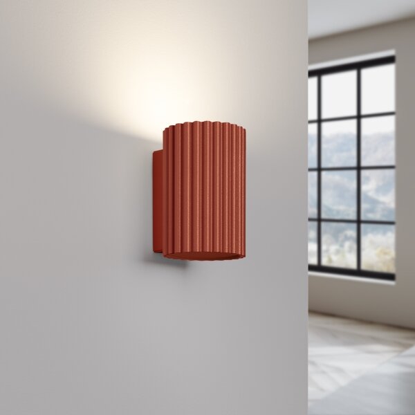 Brilagi - Aplică de perete LED CRESTO 1xGU10/10W/230V 10 cm roșu