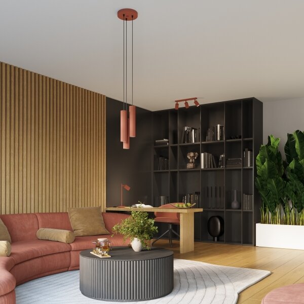 Brilagi - Aplică de perete LED CRESTO 1xGU10/10W/230V 10 cm roșu