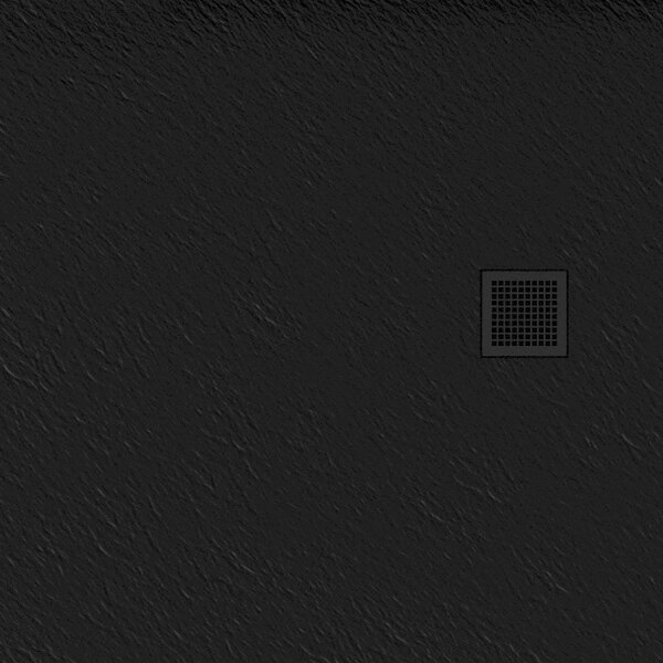 New Trendy Mori cădiță de duș pătrată 90x90 cm negru B-0402
